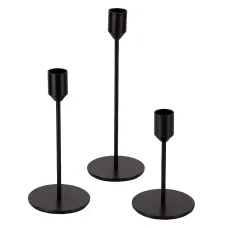 Набор подсвечников 3 штуки h=22/18/13 см (металл)