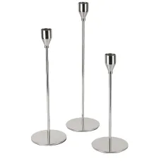 Набор подсвечников 3 штуки h=32,5/27,5/22,5 см (металл)