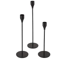 Набор подсвечников 3 штуки h=32,5/27,5/22,5 см (металл)