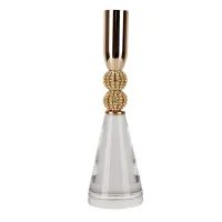 Подсвечник декоративный h=17 см (акрил, металл)