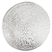 Салфетка сервировочная (плейсмат) Ajouré (серебро) d=38 см