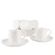 Фарфоровый кофейный набор на 6 персон, 12 предметов, Notele, объем 120 мл