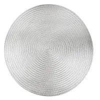 Салфетка сервировочная (плейсмат) Ajouré (серебро) d=38 см