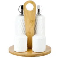 Набор для специй солонка/перечница/2 бутылки для масла Naturel 17,5*17,5*20 см v=200 мл