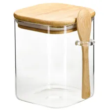 Банка для сыпучих продуктов с ложкой h=10 см, v=700 мл