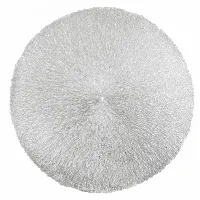 Салфетка сервировочная (плейсмат) Ajouré (серебро) d=38 см