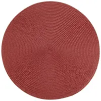 Салфетка сервировочная (плейсмат) Casual line (бордовая) d=38 см