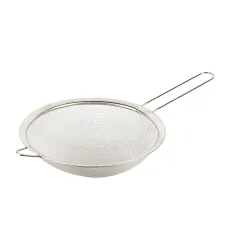 Дуршлаг-сито с ободом и ручкой d=19.7см l=37см