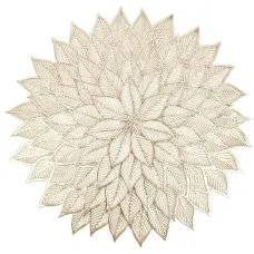 Салфетка сервировочная (плейсмат) Ajouré (золото) d=38 см