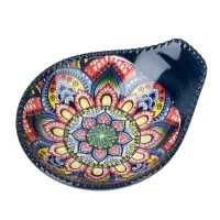 Оливница с ручкой Arabesque (синий) 12х10х3 см