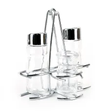 Набор для специй 3 предмета (солонка, перечница, баночка для зубочисток)