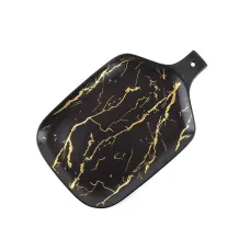 Блюдо сервировочное Черный мрамор 25*15*1,5 см