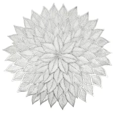 Салфетка сервировочная (плейсмат) Ajouré (серебро) d=38 см