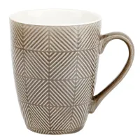Кружка фарфоровая Пастель (бежевая) v=380 мл
