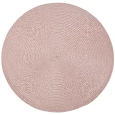 Салфетка сервировочная (плейсмат) Сasual line (розовая) d=38 см 