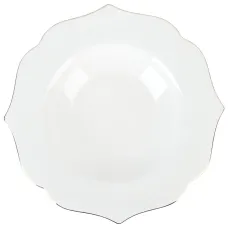 Тарелка суповая Belle d=24 см с золотой окантовкой