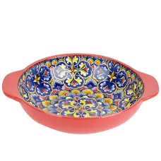 Салатник с ручками Arabesque (красный) 25х20.5х6 см v=1.2 л