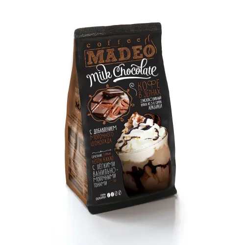 Кофе в зернах Madeo milk chocolate 200 гр
