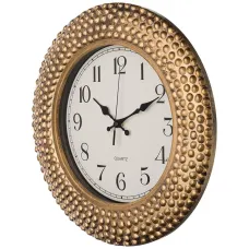 Часы настенные кварцевые italian style диаметр=38 см цвет: античное золото циферблат диаметр=24 с - Lefard