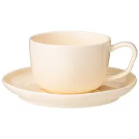 Чайная пара Trendy 250 мл кремовая - Lefard 4 штуки