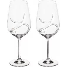 Набор бокалов для вина из 2 штук turbulence 550 мл высота=25 см - Bohemia Crystal