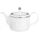 Фарфоровый чайный сервиз на 6 персон 14 предметов платиновый crown - Lefard