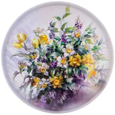 Поднос сервировочный коллекция полевые цветы 33х2.1 см - Agness