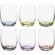 Набор стаканов для виски из 6 шт. rainbow 300 мл высота=9 см - Bohemia Crystal