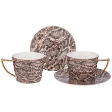 Фарфоровый чайный набор на 2 персоны 4 предмета top style 250 мл - Lefard