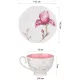 Фарфоровый чайный набор на 6 персон 12 предметов blossom 240 мл - Lefard