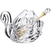 Икорница Muza Crystal с ложкой 11*7*8,5 см – Lefard