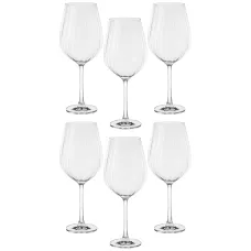 Набор бокалов для вина columba optic из 6шт 850 мл - Crystal Bohemia
