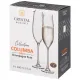Набор бокалов для шампанского columba optic из 6шт 260 мл - Crystal Bohemia