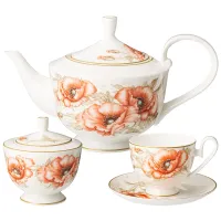 Фарфоровый чайный сервиз на 6 персон, 14 предметов, Antique – Lefard