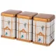 Набор емкостей для хранения PARADISE BIRD из 3-х штук, 10.5х10.5х16 см, 1,7л – Agness