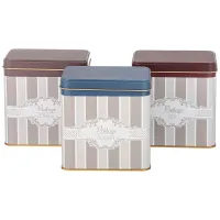 Набор емкостей для хранения Elegance из 3-х штук, 8х12х12 см, 1 л – Agness