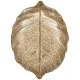 Блюдо leaf gold 21см - АКСАМ