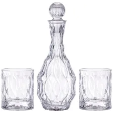 Набор штоф и 2 стакана, 12x36 см 1400 мл - Alegre Glass