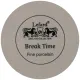 Фарфоровый чайный сервиз на 6 персон 14 предметов break time 180 мл серый - Lefard