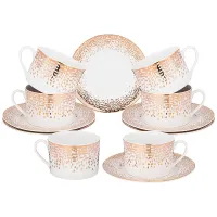 Фарфоровый чайный набор на 6 персон, 12 предметов, TRIUMPH – Lefard, 220 мл