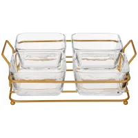 Менажница 4 секции на подставке, 270 мл, 10.5*10.5*5.5 см – Lefard