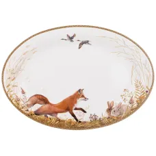 Блюдо овальное Охота 32×22 см – Lefard