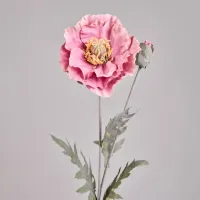 Цветок искусственный мак высота 72 см