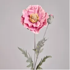 Цветок искусственный мак высота 72 см