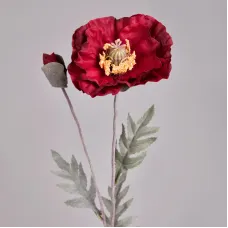 Цветок искусственный мак высота 72 см