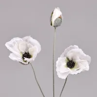 Цветок искусственный мак высота 50 см