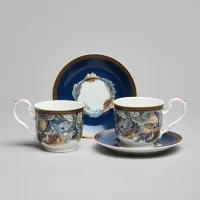 Фарфоровый чайный набор на 2 персоны, 4 предмета, Art Collection, 280 мл – Lefard