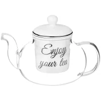 Стеклянный заварочный чайник с фарфоровым ситом Bon Appetit 650 мл – Lefard