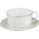 Фарфоровый чайный набор на 1 персону 2 предмета Вивьен 375 мл - Lefard