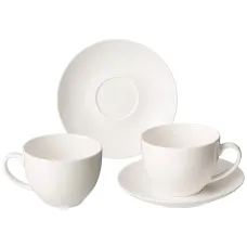 Фарфоровый чайный набор на 2 персоны 4 предмета пр. fashion 275 мл - Lefard